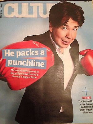 UK) CULTURE MAGAZINE NOVEMBER 2015 MICHAEL MCINTYRE KENNETH BRANAGH BEN WHISHAW