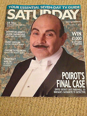 Saturday Magazine Nov 2013: David Suchet Kimberley Walsh Bill Treacher Sophie Raworth