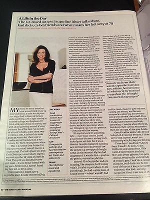 JACQUELINE BISSET PHOTO INTERVIEW SUNDAY TIMES MAGAZINE DECEMBER 2014