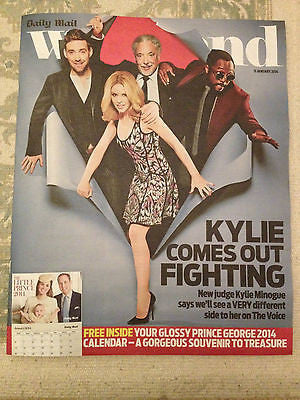 NEW Weekend Magazine Kylie Minogue Will.i.am Tom Jones Ricky Wilson THE VOICE