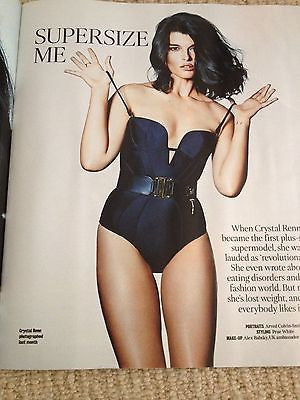 *** NEW UK !! CRYSTAL RENN inter/w STUNNING COVER TIMES MAGAZINE MAY 2014 ****