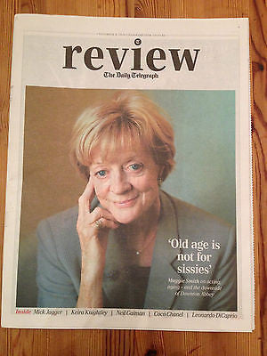 Downton Abbey MAGGIE SMITH UK TELEGRAPH REVIEW PHOTO COVER Nov 2014 MICK JAGGER