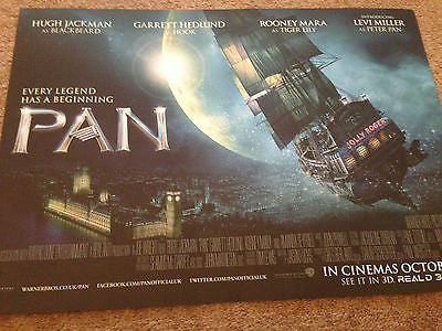 HUGH JACKMAN - PAN Original UK Cinema Movie Poster