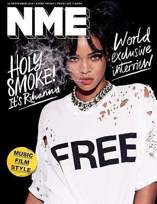 R8 RIHANNA Photo Cover interview UK NME MAGAZINE SEPT 2015