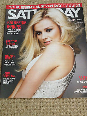 SATURDAY MAG JULY 2014 KATHERINE JENKINS Sacha Parkinson Sylvia Syms Eve Morey