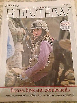 (UK) TELEGRAPH REVIEW APRIL 2016 TINA FEY PJ HARVEY BRIX SMITH START MILES DAVIS
