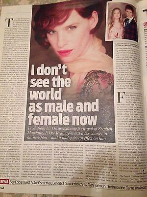 Danish Girl EDDIE REDMAYNE PHOTO INTERVIEW 2015 KEVIN WHATELY PATRICIA ARQUETTE