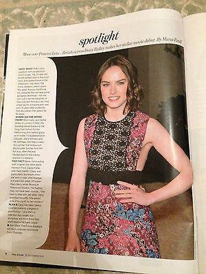 KYLIE MINOGUE Photo Cover interview YOU MAGAZINE DECEMBER 2015 - Daisy Ridley