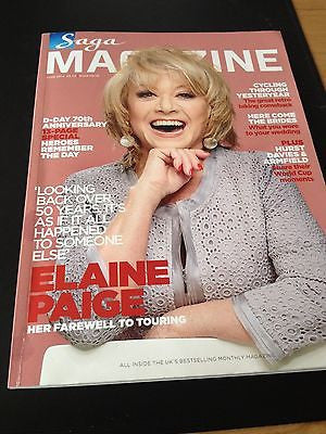 ELAINE PAIGE Photo Cover interview SAGA MAGAZINEJUNE 2014 BRAND NEW