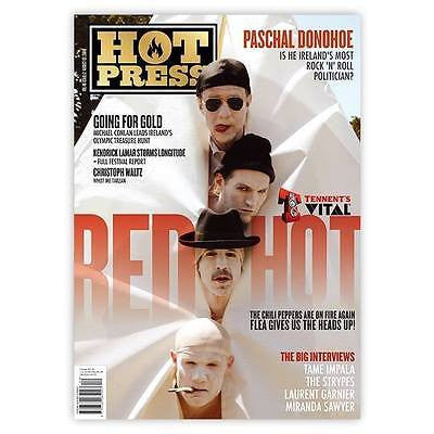 RED HOT CHILI PEPPERS - TAME IMPALA - CHRISTOPH WALTZ HOT PRESS MAGAZINE 07/2016