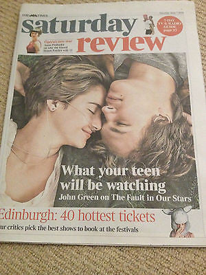 ANSEL ELGORT Shailene Woodley JOHN GREEN Anna Prohaska Times Review June 2014