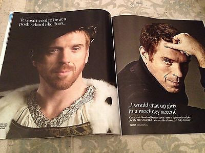DAMIAN LEWIS Wolf Hall PHOTO INTERVIEW UK TIMES MAGAZINE JANUARY 2015 COVER