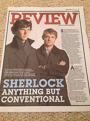 Sherlock MARTIN FREEMAN BENEDICT CUMBERBATCH PHOTO COVER EXPRESS APRIL 2015