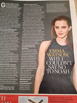 Noah RUSSELL CROWE PHOTO COVER interview EMMA WATSON PRINCESS DIANA UK MAGAZINE