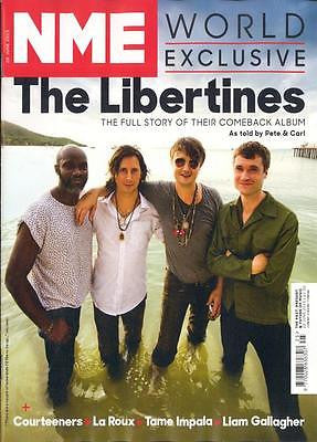 NME Magazine 20h June 2015 THE LIBERTINES CARL BARAT PETE DOHERTY LIAM GALLAGHER