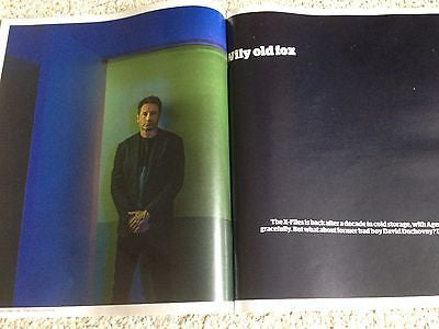 DAVID DUCHOVNY photo interview THE X-FILES UK 1 DAY ISSUE 2016 mark gatiss