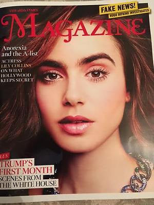 Times Magazine February 2017 Lily Collins Stephen Merchant