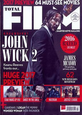 TOTAL FILM MAGAZINE FEBRUARY 2017 - John Wick 2 KEANU REEVES James McAvoy