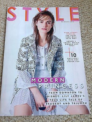 Cinderella LILY JAMES PHOTO INTERVIEW STYLE MAGAZINE MARCH 22 2015 BRAND NEW