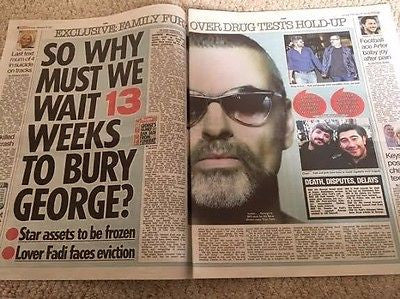 George Michael RIP Exclusive The SUN February 2017 clipping