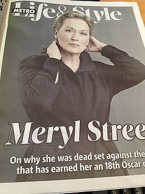 MERYL STREEP interview OSAGE COUNTY UK 1 DAY ISSUE 2014 BRAND NEW