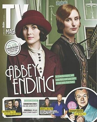 TV MAGAZINE SEPT 2014 DOWNTON ABBEY LACEY TURNER DAVID MORRISSEY RUSSELL TOVEY