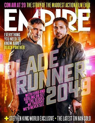 UK Empire Magazine August 2017 Blade Runner 2049 Harrison Ford Ryan Gosling