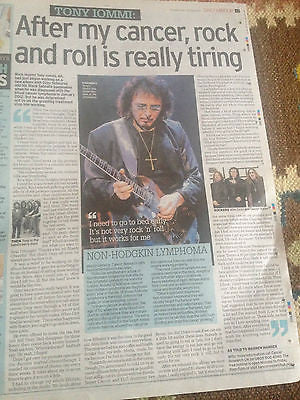 Black Sabbath TONY IOMMI PHOTO INTERVIEW UK 1 DAY ISSUE 2015