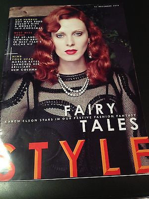 UK Style Magazine December 2014 Karen Elson Alexander McQueen Felicity ones