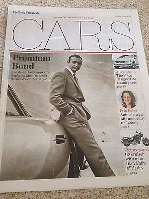 James Bond 007 Roger Moore UK Cars Supplement Cover 8 August 2015 New