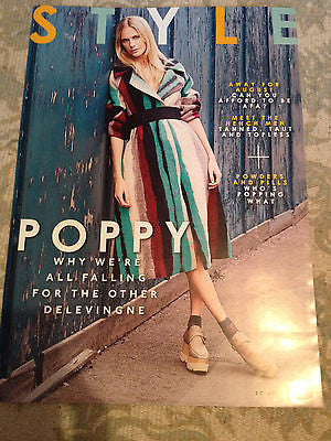 STYLE MAGAZINE JULY 27 2014 POPPY DELEVINGNE photo cover interview JULY 2014