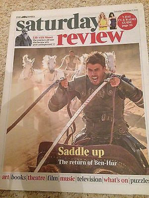 (UK) TIMES REVIEW AUGUST 2016 JACK HUSTON BEN-HUR PHOTO INTERVIEW TOBY KEBBELL