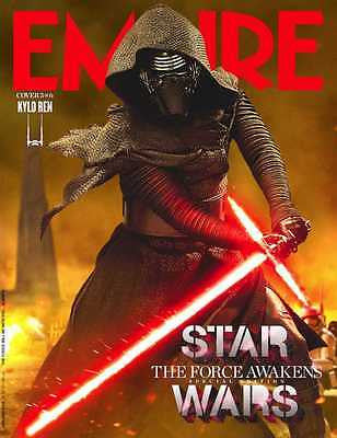 EMPIRE MAGAZINE JANUARY 2016 STAR WARS THE FORCE AWAKENS KYLO REN PHOTO COVER