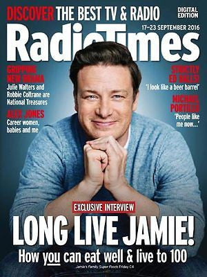 UK Radio Times Magazine 09/2016 JAMIE OLIVER Sam Neill JACK FARTHING