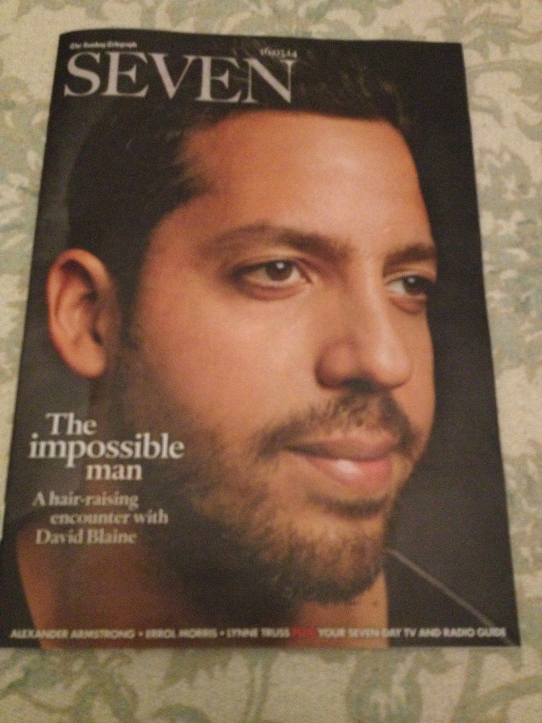 DAVID BLAINE STUNNING PHOTO COVER INTERVIEW MARCH 2014