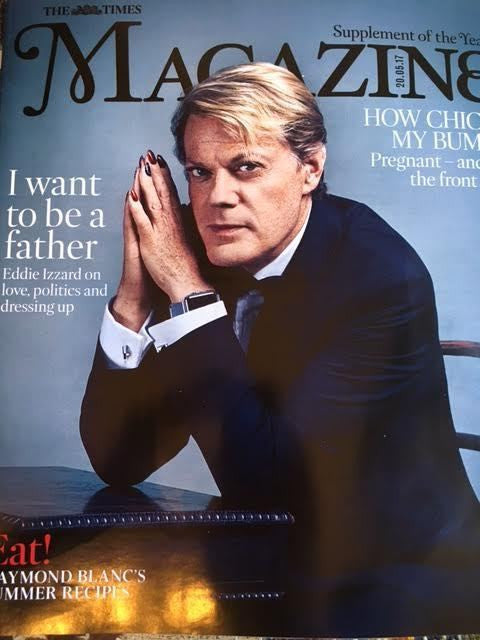 EDDIE IZZARD Interview The Times UK magazine 20 May 2017