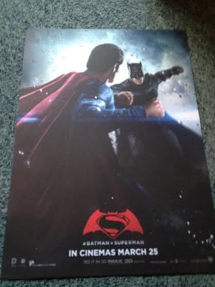 BATMAN v SUPERMAN DAWN OF JUSTICE 2 SIDED ORIGINAL IMAX UK MOVIE POSTER