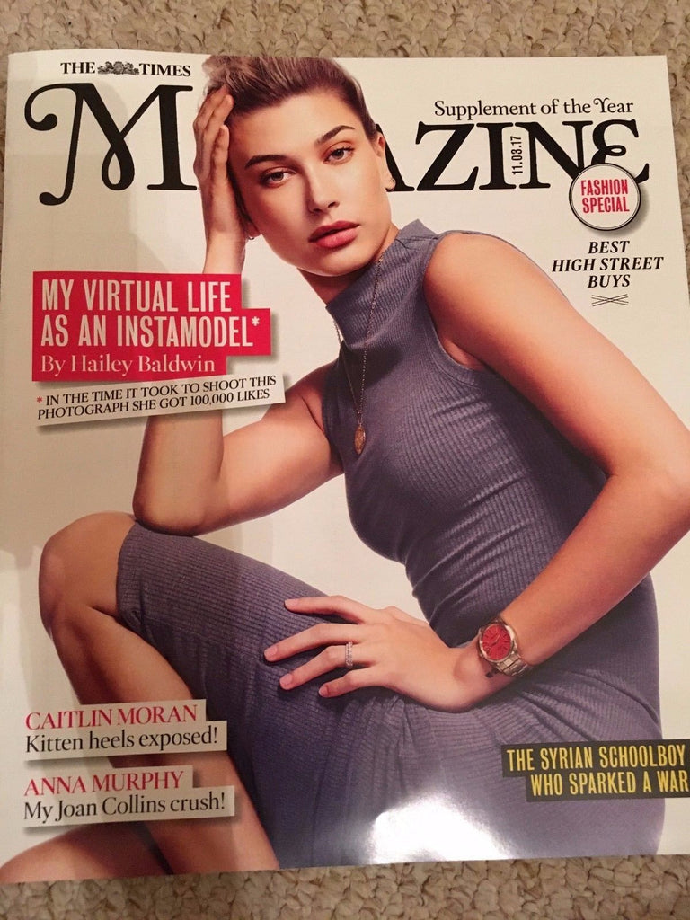 UK Times Magazine March 2017 Hailey Baldwin Joan Juliet Buck