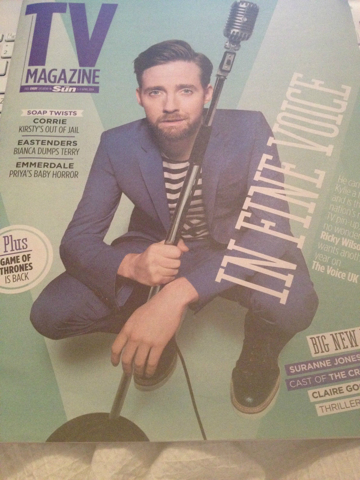 Kaiser Chiefs RICKY WILSON Photo Interview 2014 Magazine TOM DALEY CLAIRE GOOSE