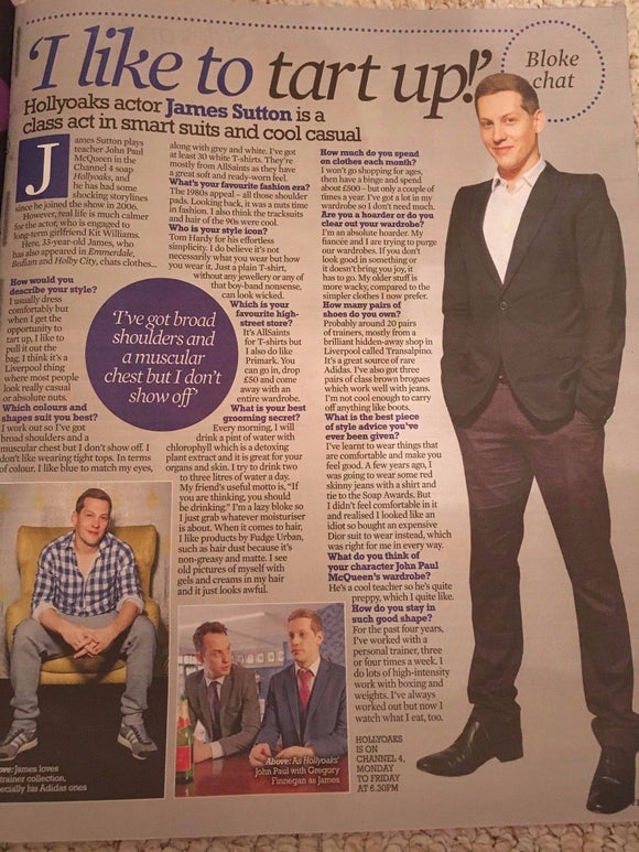 TV LIFE MAGAZINE Nov 2016 Billie Faiers Binky Felstead James Sutton Rhea Bailey