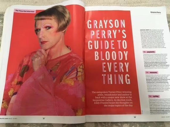 Time Out Magazine June 2017 Grayson Perry Taylor Mac Rachel Weisz Richard Dawson