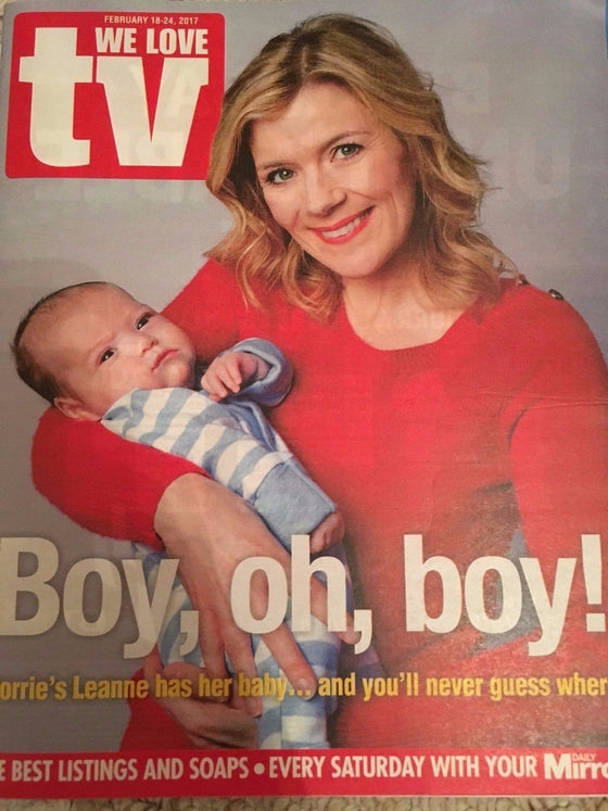 WE LOVE TV Magazine February 2017 Jane Danson Danny Miller Ryan Hawley Sam Riley