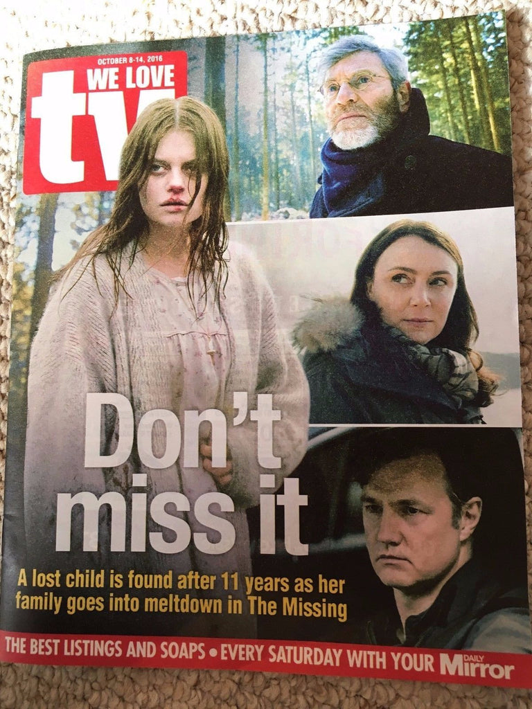 WE LOVE TV Magazine 10/2016 KEELEY HAWES David Morrissey Photo Cover Interview