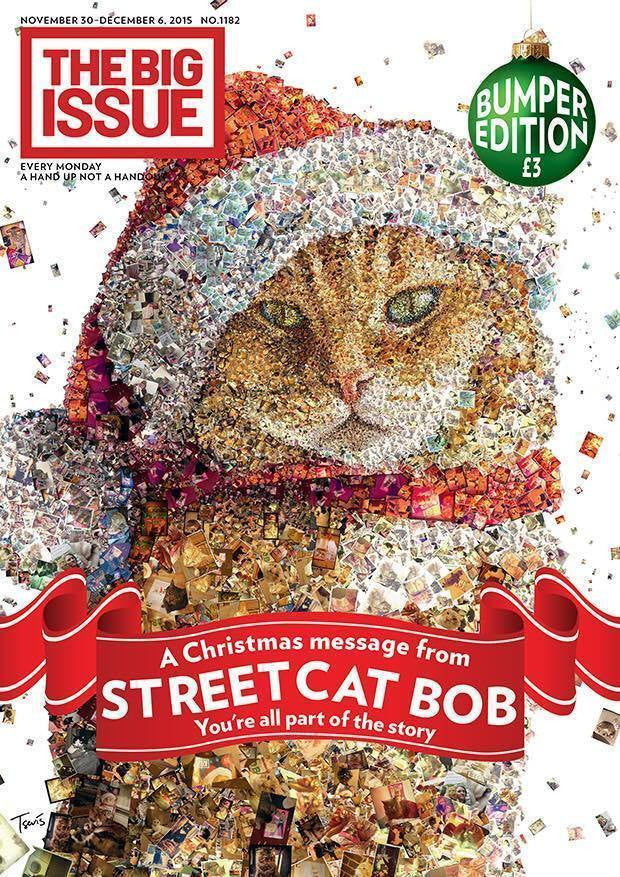 Big Issue Magazine Christmas 2015 Street Cat Named Bob The Streetcat James Bowen