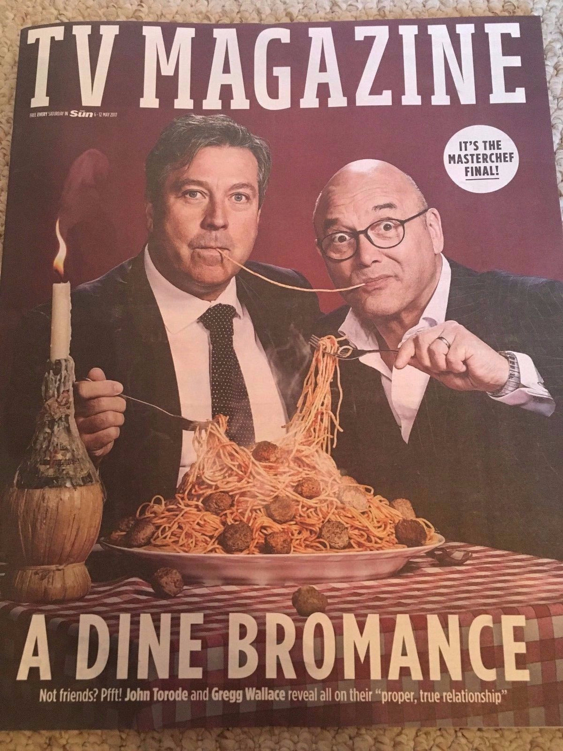 SUN TV Magazine 05/2017 JOHN TORODE Gregg Wallace FAYE BROOKS George Blagden