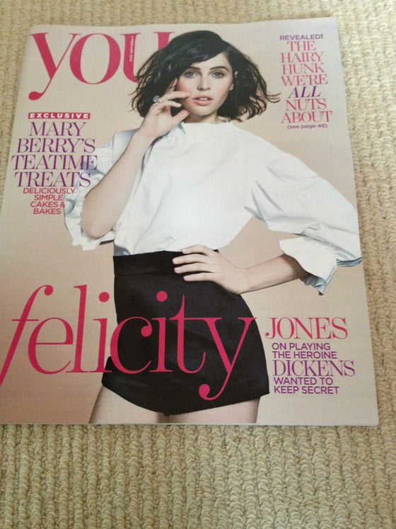 You Magazine Feb 2014 Felicity Jones Charles Dickens Kayvan Novak Eva Herzigova