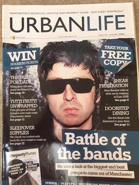 Urban Life Magazine 2008 - Noel Gallagher Photo Cover - Battle of the Bands