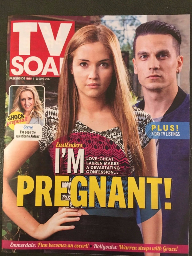 TV SOAP MAGAZINE 4 June 2017 Jacqueline Jossa Pregnant! Tina O'Brien Nick Miles