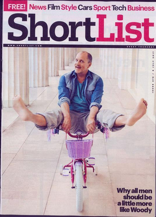 UK Shortlist magazine July 2017 Woody Harrelson Gary Numan Jack Savoretti