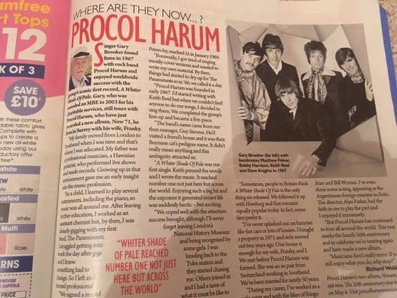 SATURDAY Magazine 04/2017 KATE FORD Gary Brooker NOEL FITZPATRICK Procol Harum